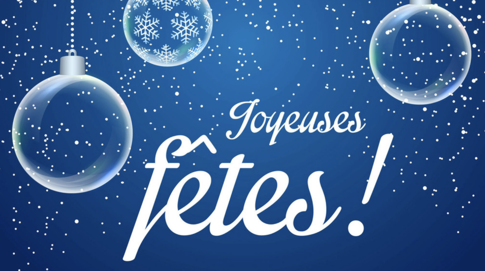 Joyeuses fêtes de fin d'année